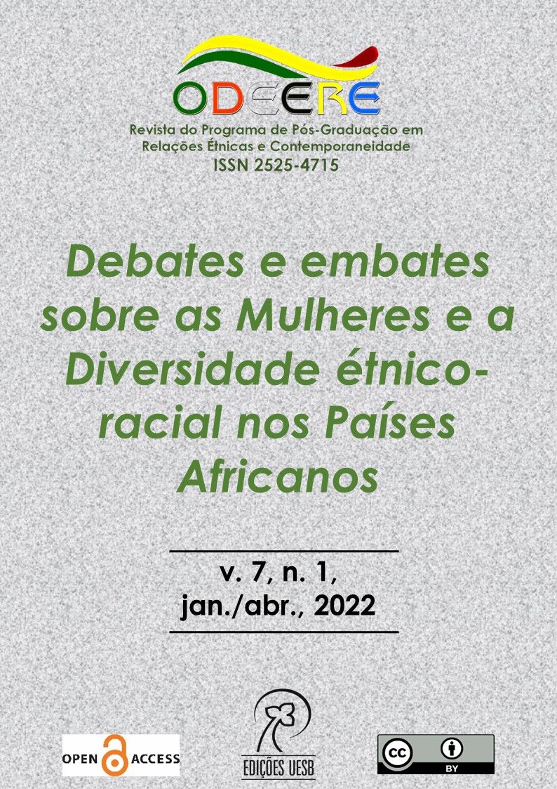 					Visualizar v. 7 n. 1 (2022): (jan./abr.) - Debates e embates sobre as Mulheres e a Diversidade étnico-racial nos Países Africanos
				