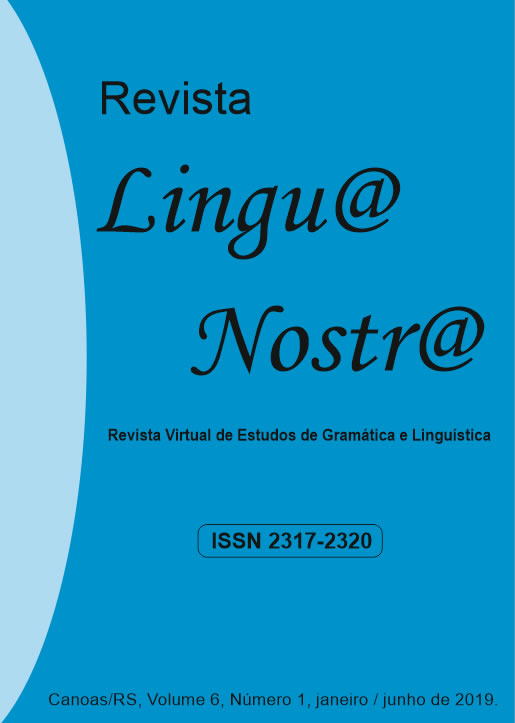 					Visualizar v. 7 n. 1 (2019): v. 7 n. 1 (2019): 12ª Edição da Revista Lingu@ Nostr@
				
